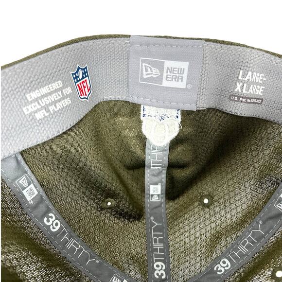 L/XL NFL Atlanta Falcons New Era Salute to Service Cap Army/Olive Red Camo - Picture 10 of 10